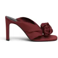 ROTATE für Damen. 1167652691 Sandalen Zunge Satin burgundy (39), 5 bis 8 cm, Keine, Lässig, Party, Bordeaux