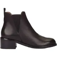 Wonders für Damen. D-2102_5511_5792 Stiefeletten aus Leder Crep 02 Schwarz (40), 3 bis 5 cm, Keine, Lässig