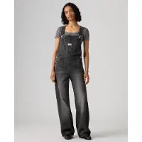 Levi's für Damen. 000UG-0006 Baggy Latzhose schwarz (S), Lässig, Baumwolle, Denim