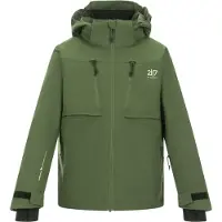 2117 of Sweden Lillpite Padded Kinder Skijacke mit Kapuze grün 164