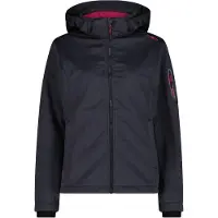CMP Woman Jacket DET. Hood titanio mel-amaranto (02UZ) 34