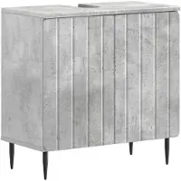 vidaXL Waschbeckenschrank ZWOLLE Betongrau 59,5 x 31,5 x 59 cm