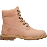 Timberland - Premium 6" Lace Up Boot W Light Pink Full Grain für Damen aus Leder - Größe 9 US