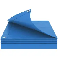 Syfax Plane mit Ösen Blau 8 x 8 m 90 g / m² PE