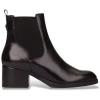 Wonders für Damen. G-6252_2763_5792 Leder-Stiefeletten Santafé 52 Schwarz (37), 3 bis 5 cm, Keine, Lässig