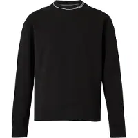Michael Kors für Herren. CT652G25MF Sweatshirt aus Baumwollmischung mit schwarzem Logo (S), Lässig, Bio-Baumwolle