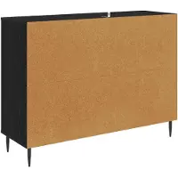 vidaXL Sideboard ESSEN Schwarz Eichen-Optik 102 x 33 x 76 cm