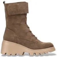 Wonders für Damen. G-7021_2215_9406 Leder-Stiefeletten Toronto 21 Braun (40), 3 bis 5 cm, Wildleder, Schnürsenkel, Lässig