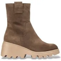 Wonders für Damen. G-7022_2215_9406 Leder-Stiefeletten Toronto 22 Braun (39), 3 bis 5 cm, Wildleder, Reißverschluss, Lässig