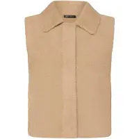 Betty Barclay Strickjacke "Strickweste mit Kragen", Damen, Gr. 38, beige, Strickjacken Strickjacke