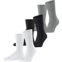 Falke Run Rib Crew SO Bundle Unisex Socken, 39-41, Mehrfarbig, Baumwolle
