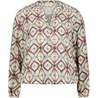 Cartoon Casual-Bluse mit Muster in Nature/Brown | Gr.: 40