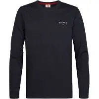 Petrol Industries Langarmshirt mit Rundhalsausschnitt, kleine Logoprägung