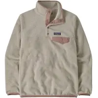 Patagonia Women's Lightweight Synchilla Snap-T Pullover - Fleecepullover - Oatmeal Heather w/Moonrise Taupe - XS
