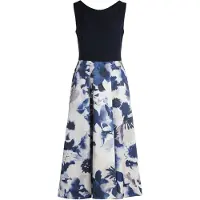 Vera Mont Cocktailkleid mit ausgestelltem Rock in Patch Dark Blue/Dark Blue | Gr.: 42