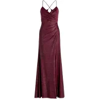 Vera Mont Abendkleid im Glitzer-Look in Dark Red/Black | Gr.: 36
