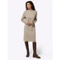 HEINE Strickkleid in sesam-meliert | Gr.: 44