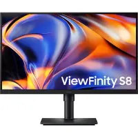 Samsung 27" ViewFinity S8 S80HF 5K Monitor, 68,6 cm (27"), 5120 x 2880 Pixel, 5K Ultra HD, LCD, 5 ms, Schwarz