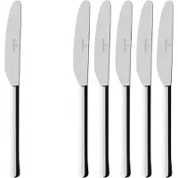 Villeroy & Boch Tafelmesser "Tafelmesser Udine 238 mm 6er Set silber", silber, B:4,7mm, Essmesser, Tafelmesser, Spülmaschinenfest