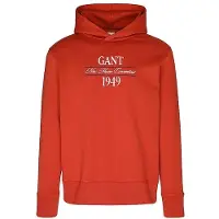 Gant für Herren. 2067157 Rotes Kapuzen-Sweatshirt mit Aufdruck (M), Lässig, Baumwolle
