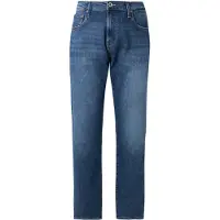 Replay Straight-Jeans "Aideen", Herren, Gr. 31, Länge 34, blau (medium blau c009), Denim/Jeans, Obermaterial: 99% Baumwolle, 1% Elasthan, straight fit lang, Jeans Straight-Jeans, im 5-Pocket-Stil