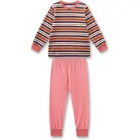 Sanetta - Girl's Terry Striped Pyjama 1/1 - Alltagsunterwäsche Gr 92 rosa