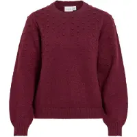 Vila Vituli Rundhals Strickpullover