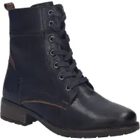 Josef seibel Stiefelette "Kate 07, dunkelblau-kombi", Damen, Gr. 36, blau (dunkelblau, kombi), Obermaterial: 100% Rindsleder Leather cow., Schuhe Stiefelette