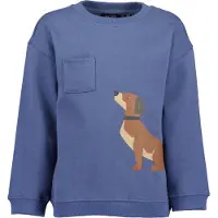Blue Seven Sweatshirt , Jungen, Gr. 98, blau (jeansblau), angeraute Sweatware, Obermaterial: 100% Baumwolle, bedruckt, unifarben, Basic normal, Rundhals, Rippbündchen, Sweatshirts Sweatshirt, Baumwolle