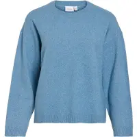 Vila Viliga Rundhals Strickpullover