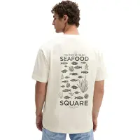 Marc O'Polo Marc OPolo T-Shirt loose mit Seafood-Rückenprint