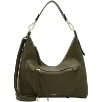 Suri Frey Beuteltasche "Beutel SFY Soey", Damen, Gr. B/H/T: 32cm x 29cm x 10cm 0, grün (oliv 960), Polyester, Taschen Beuteltasche