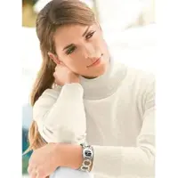 Casual Looks Rollkragenpullover "Pullover", Damen, Gr. 48, beige (ecru), 100% Baumwolle, unifarben, figurumspielend, Pullover Rollkragenpullover