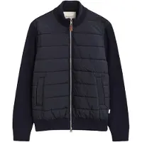 Gant Strickjacke "HYBRID ZIPPED CARDIGAN" Regular fit mit Stehkragen