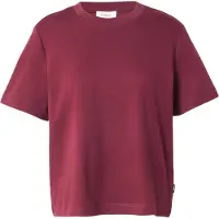 s.Oliver T-Shirt , Damen, Gr. 40, rot (burgundy), Jersey, Obermaterial: 100% Baumwolle, unifarben, gerade hüftbedeckend, Rundhals, abgesteppte Kante, Shirts T-Shirt, Sommershirt unifarben