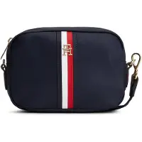 Tommy Hilfiger Handtasche Popette Camera Bag Corp AW0AW19023 Dunkelblau
