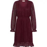 Cream Midikleid "Damen Kleid CRDanika", Damen, Gr. 46, N-Gr, rot (zinfandel), Obermaterial: 100% Polyester PES., Kleider Midikleid