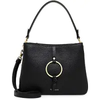 Tamaris Damen Schultertasche Schwarz Synthetik Größe: One Size