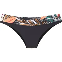 Sunseeker Bikini-Hose "Marla", Damen, Gr. 38, N-Gr, bunt (schwarz bedruckt), Recycling-Polyamid, bedruckt, Badehosen Bikini-Hose, mit kontrast Details, Topseller