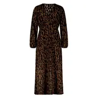 Zero Jerseykleid "Jerseykleid mit Print.", Damen, Gr. 44, EURO, braun (braun, schwarz), Obermaterial: 97% Polyester PES. 3% Elasthan EL., Kleider Jerseykleid
