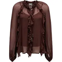 Salsa Jeans Ruffle Langarmbluse