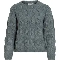 Vila Vitoko Zopfstrick Strickpullover