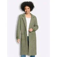 HEINE Strickmantel in khaki | Gr.: 38