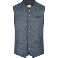 Spieth & Wensky Trachtenweste "Kosta", Herren, Gr. 54, blau, Obermaterial: 50% Polyester PES. 50% Baumwolle CO., regular fit, Westen Trachtenweste, mit klassischer Knopfleiste