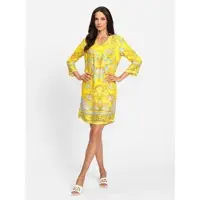 HEINE Druck-Kleid in sonnengelb-limone-bedruckt | Gr.: 44
