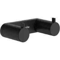 Hansgrohe AddStoris S Handtuchhaken doppelt, 41785670, Farbe: Mattschwarz
