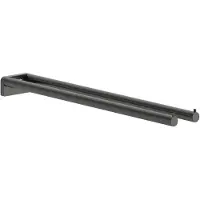 Hansgrohe AddStoris S Handtuchhalter zweiarmig, 41787340, Farbe: Brushed Black Chrome