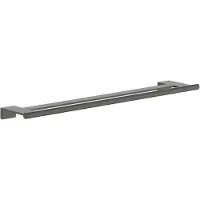Hansgrohe AddStoris S Doppelbadetuchhalter, 41763340, Farbe: Brushed Black Chrome