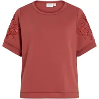 Vila Visiffi Rundhals Sweatshirt Mit Kurzen Ärmeln