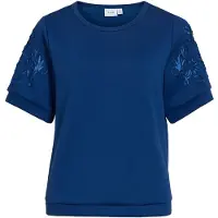 Vila Visiffi Rundhals Sweatshirt Mit Kurzen Ärmeln